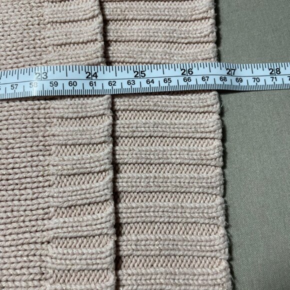 Chaps Detailed neckline Crew neck Sweater - Dusty Pink with Gold S - Picture 8 of 8